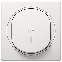- Komplett fehér nyomógomb lámpajellel, jelzőfényes kapcsoló (10A 250V)
