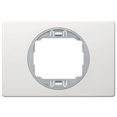 Sorolókeret Soft-touch fehér keret, ezüst belső - 1-es keret, 80x120 mm széles design
