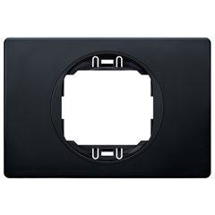 Sorolókeret Soft-touch fekete keret, fekete belső - 1-es keret, 80x120 mm széles design