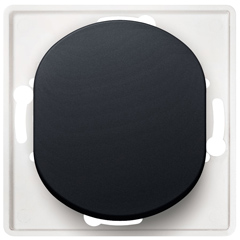 Keret nélkül, Soft-touch fekete nyomógomb (10A 250V)