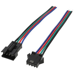 Szerelt csatlakozó pár (RGB) 4 eres
