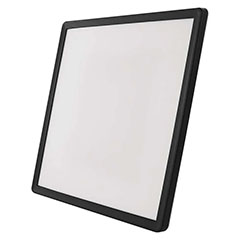 Flori LED mennyezeti lámpa - dekor háttérfény, fekete keret, négyzet alakú (22/2200 lumen/4000K)