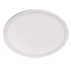 Flori LED mennyezeti lámpa - dekor háttérfény, fehér keret, kör alakú (22W/2200 lumen/4000K)