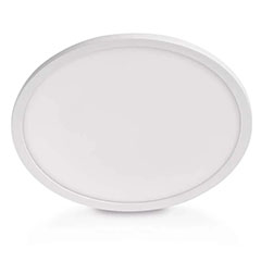 Flori LED mennyezeti lámpa - dekor háttérfény, fehér keret, kör alakú (18W/1800 lumen/4000K)