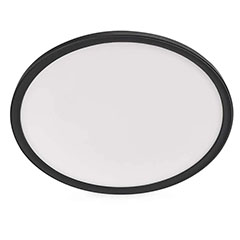 Flori LED mennyezeti lámpa - dekor háttérfény, fekete keret, kör alakú (22W/2200 lumen/4000K)