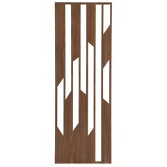 - Fali dekorpanel, trapéz minta, 50x150 cm, 3 mm HDF - Dió