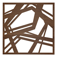 Mennyezeti kazettás dekorpanel, mozaik, 595x595 mm, 3 mm HDF - Dió