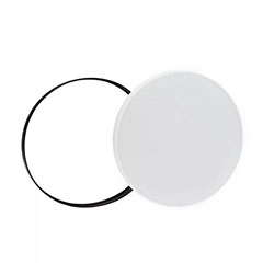 NYMPHEA mennyezeti LED lámpa, fehér és fekete kerettel (24W/3150lm) CCT, IP54