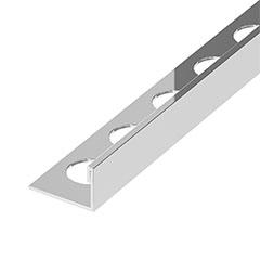 NOX Prémium szögletes élvédő - inox, tükör ezüst 10mm/270cm
