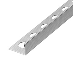NOX Prémium szögletes élvédő - inox, szálcsiszolt ezüst 10mm/270cm