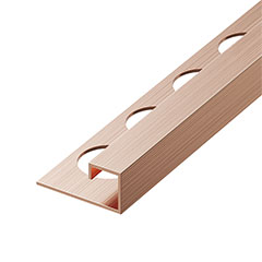 NOX Prémium Q profil - inox, szálcsiszolt rosegold 10mm/270cm