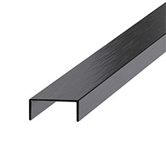 NOX Prémium dekorcsík- inox, matt fekete 8mm/270cm
