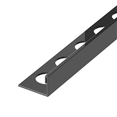 NOX Prémium szögletes élvédő - inox, tükör antracit 10mm/270cm