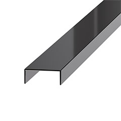 NOX Prémium dekorcsík- inox, tükör antracit 30mm/270cm