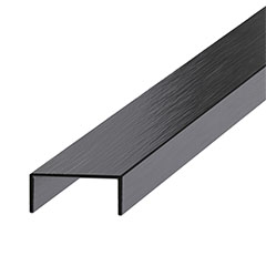 NOX Prémium dekorcsík- inox, szálcsiszolt antracit 20mm/270cm