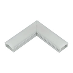Sarokcsatlakozó ALP-002 LED profilhoz, opál búrával