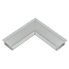 Sarokcsatlakozó ALP-001 LED profilhoz, opál búrával