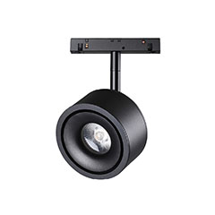 Genesis Ring+ mágneses sínes LED lámpa,  Ø10 cm, fekete - 12W (130°) természetes fehér, 48 Volt
