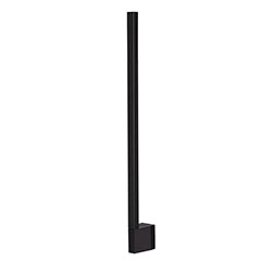 Yalte LED lineáris oldalfali lámpa (8 Watt), fekete, IP54, meleg fehér