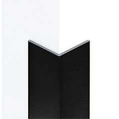 Alumínium sarokélvédő profil (15x15 mm) struktúrált fekete - 270 cm