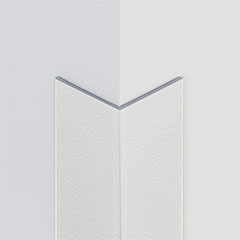 Alumínium sarokélvédő profil (15x15 mm) struktúrált fehér - 270 cm