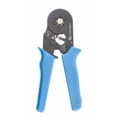 Krimpelő fogó érvéghüvelyekhez (0.25-6 mm2) 6 pofás, kék-fekete