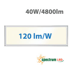 LED panel (1200 x 300 mm) 40W - természetes fehér, 120 lm/W, backlite panel