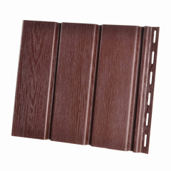PVC ereszalj panel, sötétbarna (30 cm x 3 méter) - sima, zárt
