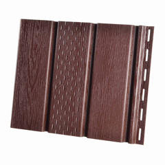 PVC ereszalj panel, sötétbarna (30 cm x 3 méter) - perforált