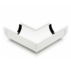 Ereszcsatorna belső sarokelem 90°, 90 mm, fehér, PVC