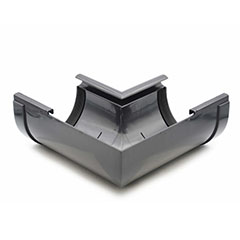 Ereszcsatorna belső sarokelem 90°, 130 mm, antracit, PVC