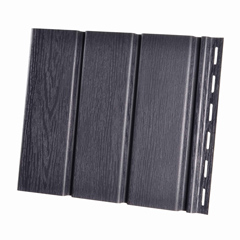PVC ereszalj panel, antracit (30 cm x 3 méter) - sima, zárt