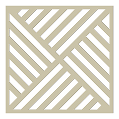 Mennyezeti kazettás dekorpanel, piramis, 595x595 mm, 3 mm HDF - Krém
