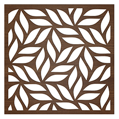 Mennyezeti kazettás dekorpanel, levelek, 595x595 mm, 3 mm HDF - Dió