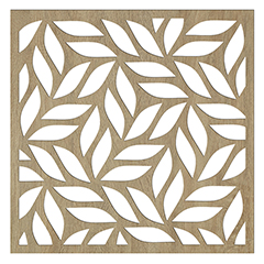 Mennyezeti kazettás dekorpanel, levelek, 595x595 mm, 3 mm HDF - Sonoma tölgy
