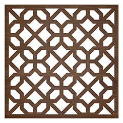 Mennyezeti kazettás dekorpanel, georács, 595x595 mm, 3 mm HDF - Dió