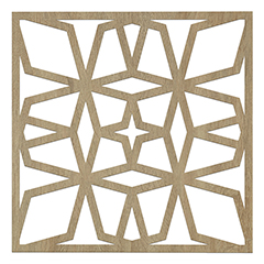 Mennyezeti kazettás dekorpanel, prizma, 595x595 mm, 3 mm HDF - Sonoma tölgy