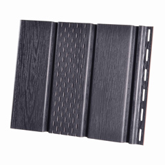 PVC ereszalj panel, antracit (30 cm x 3 méter) - perforált