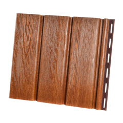 PVC ereszalj panel, aranytölgy (30 cm x 3 méter) - sima, zárt