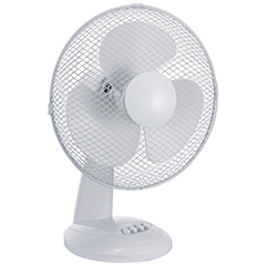 Asztali ventilátor fehér színben (48 cm - 35W) 4 gombos