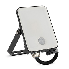 Slim SMD keret nélküli, mozgásérzékelős LED reflektor (10W/900lm) természetes fehér