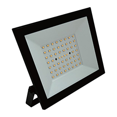 SMD LED reflektor, fekete ház (50W/4000lm) - természetes fehér