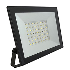 SMD LED reflektor, fekete ház (50W/4000lm) - hideg fehér