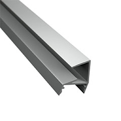 GLASS SHELF alu profile - LP701, ezüst
