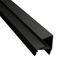 GLASS SHELF alu profile - LP701B, fekete