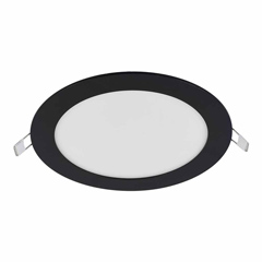 Süllyeszthető LED panel (168 mm - kör) 12W - természetes fehér, fekete
