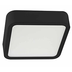 Fekete falon kívüli LED panel (négyzet alakú) 24W - természetes fehér