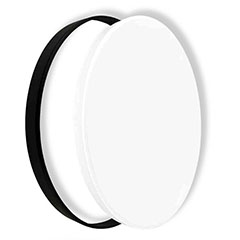Mennyezeti LED lámpa, fehér és fekete kerettel (18W/1400lm) természetes fehér, IP44