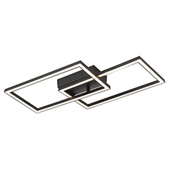 Mennyezeti designer LED lámpa (20W/880Lumen) fekete, természetes fehér
