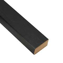 Fa hatású, térelválasztó léc (270 cm x 5 cm x 2.8 cm) 4 darab/csomag - fekete
